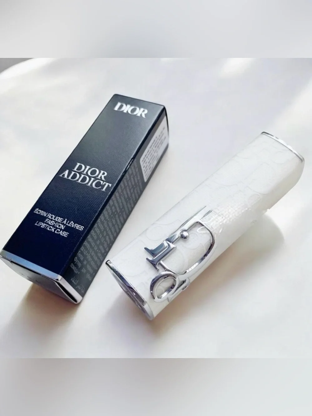 Dior Addict Fashion Lipstick Case White Canvas Brand New